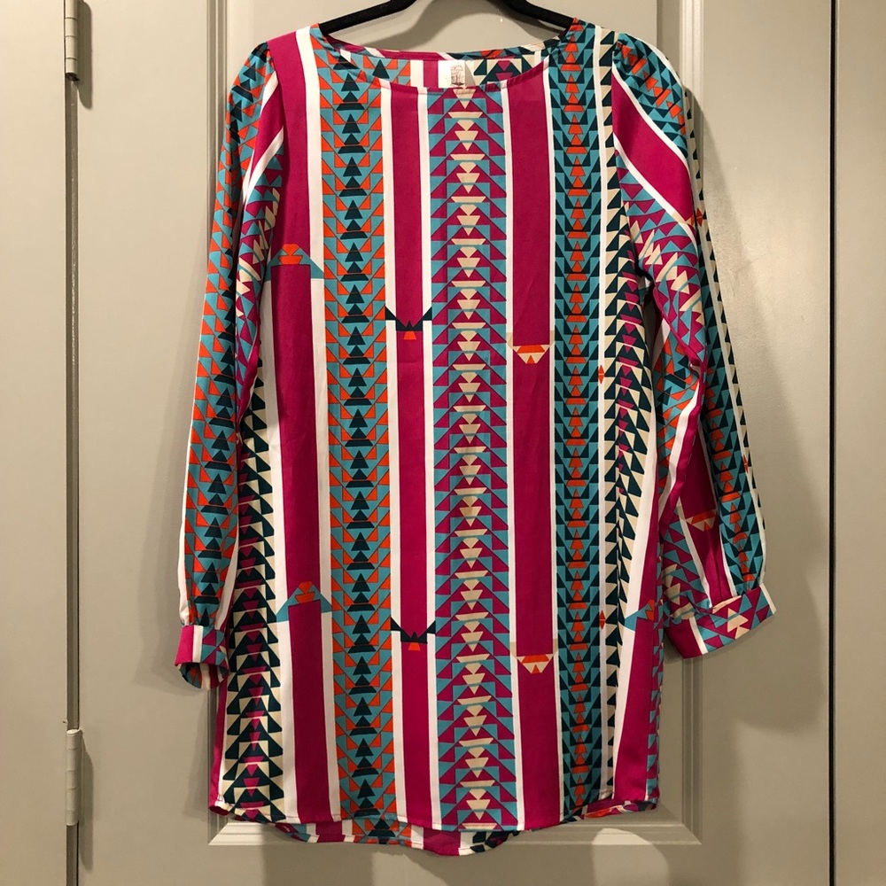 Francesca’s | Geometric Print Tunic Dress